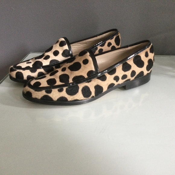 Animal Print Claudia Ciuti Italian Leather Loafers - Picture 3 of 7
